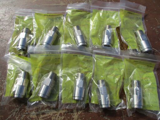 ☆　日立金属 HITACHI プッシュインパクト継手接続要領10A25M MK LPガス用◆10個セット・ひょうたん印