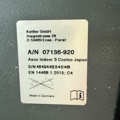 使用3時間程度の卓球台。室内保管ドイツ製。の画像