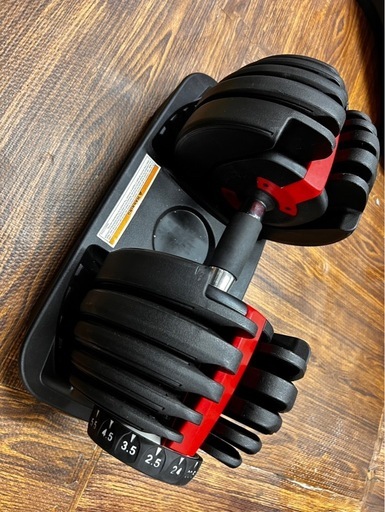 可変式ダンベル 2.5kg～24kg ダイヤル式 15段階調整 2個セット