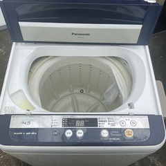 パナソニック洗濯機　4.5キログラム　保証1ヵ月付　動作確認済商品の画像