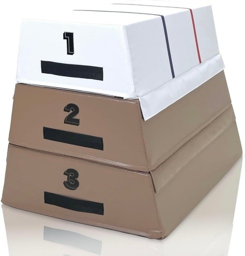 新品未開封 跳び箱 室内 高学年向け ソフト とび箱 ジョイント式 小学生 自宅 室内 高さ60cm 3段 モカホワイト