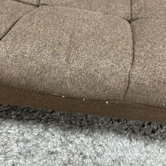 ソファ 二人がけ ニトリ ブラウンの画像