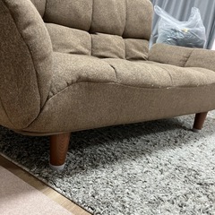 ソファ 二人がけ ニトリ ブラウンの画像