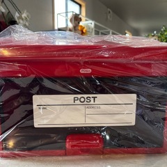 新品未使用✨️ポスト📮PW-400郵便受けプラスチックPOSTアイリスオーヤマ赤レッドの画像
