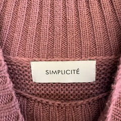 Simplicite  ハイネック ニット 長袖の画像