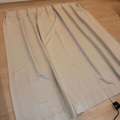 unico遮光カーテン、ニトリレースカーテンセットの画像