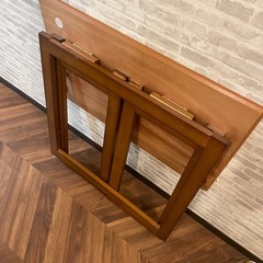 折りたたみテーブル　差し上げます　パソコンテーブル　机　つくえ　木製の画像