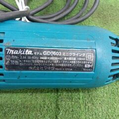 マキタ/makita GD0603 ミニグラインダー③【野田愛宕店】【店頭取引限定】【中古】管理番号：ITBX19G9HA5Gの画像