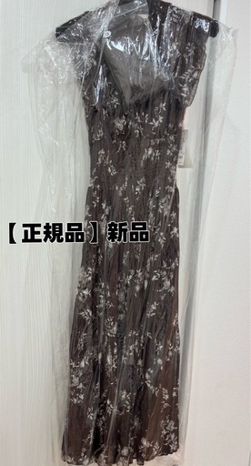 【正規品】スナイデル Sustainableプリントプリーツウエストシャーリングワンピース