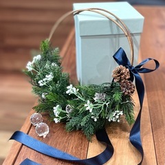 🎄クリスマスリース＆キャンドルアレンジ🎄ワークショップ／レッスンの画像
