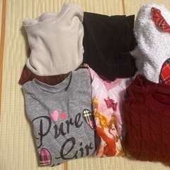 女の子　冬服中心　8枚セット　120〜130cmの画像