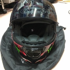 美品 cirus ヘルメット フルフェイス MONSTER ENERGY モンスターエナジー HS-800X Lサイズの画像