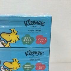 Kleenex クリネックス スヌーピー ローションティッシュ　180組×8箱 T396-43188の画像