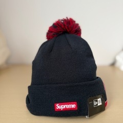 確実正規品　supreme newera ニット帽　新品未使用　 の画像