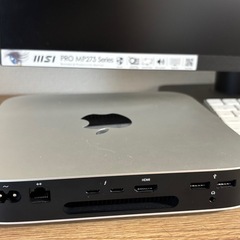 Mac mini M1＋27インチモニター＋Appleキーボード　初期化済みすぐ使えますの画像