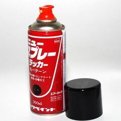 使いかけ「ロックペイント　ニュースプレー　ラッカー　黒」の画像