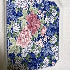 【新品•未使用】喜山 花柄の八角形大皿 の画像