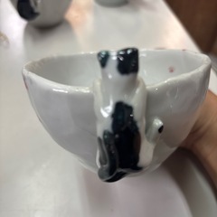 砥部焼猫マグカップの画像