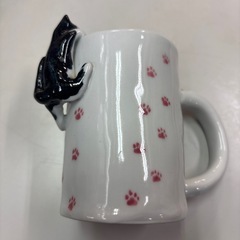 砥部焼猫マグカップの画像