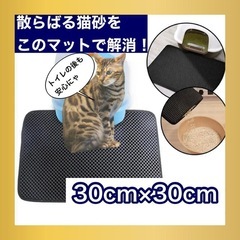 【新品未使用】猫用 爪研ぎマット＆トイレマット お得2点セットの画像
