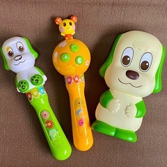 いないいないばぁ ワンワン うーたん 水陸両用ボート 船マラカス 【3点セット】の画像
