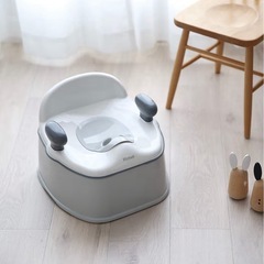 【ほぼ未使用】イス型おまる・補助便座　リッチェルの画像