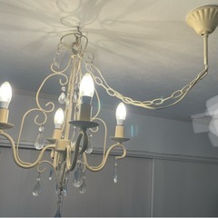 SALE❣️アイアンシャンデリア（アンティーク風）の画像