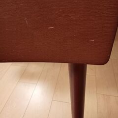 ダイニングチェア　2脚セット　ブラウンの画像