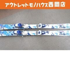 カザマ 116cm ジュニアスキー 板・ビンディング 2点セット KAZAMA SPA-J ROCKER ブルー 西岡店の画像