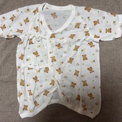 短肌着＆コンビ肌着セット　くま柄の画像
