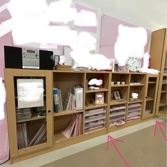 ニトリ　収納棚　飾り棚の画像