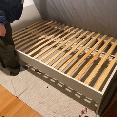 ダブルベット フレーム＋マットレスの画像