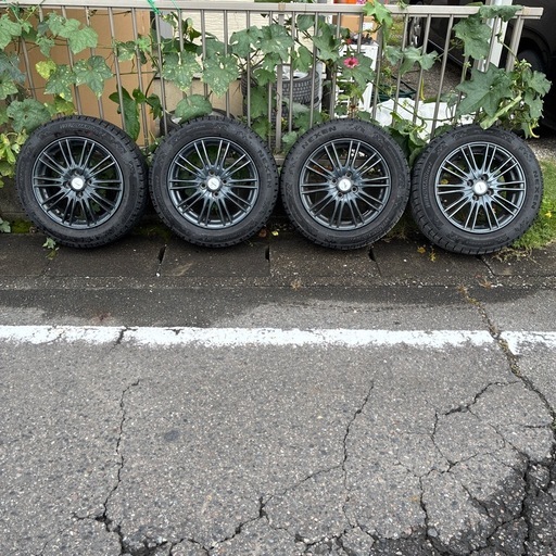 値下げ　アルミホイール付きスタッドレスタイヤ４穴175/65R15 