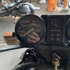 CBX125 カスタム　予備エンジン付きの画像