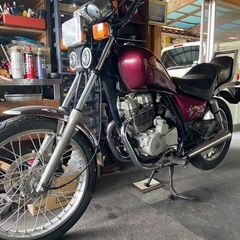 CBX125 カスタム　予備エンジン付きの画像