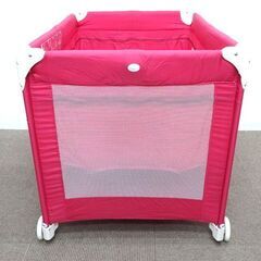 新札幌 美品 KATOJI カトージ ベビーサークルお昼寝シート付 ピンク 63193 W105×D78×H78cm / No.3649の画像