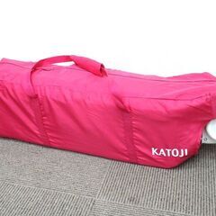 新札幌 美品 KATOJI カトージ ベビーサークルお昼寝シート付 ピンク 63193 W105×D78×H78cm / No.3649の画像