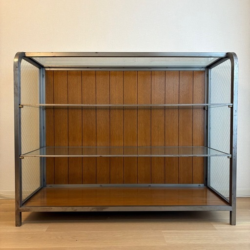 【早期引取限定SALE】ACME Furniture ヴィンテージ ガラスシェルフ ショーケース 陳列棚 店舗什器 ディスプレイ 飾り棚