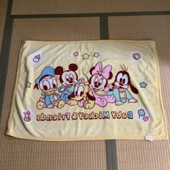 ベビーミッキー　　マイクロファイバーひざ掛け毛布　70×100cmの画像
