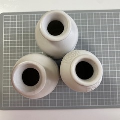 レースエンボス花器★3点セット★ホワイト★セラミックの画像