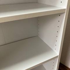 本棚 白の画像