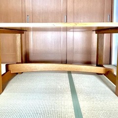 柏木工 KASHIWA ダイニングテーブル オーク 無垢材 耳付き W165cmの画像