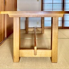 柏木工 KASHIWA ダイニングテーブル オーク 無垢材 耳付き W165cmの画像