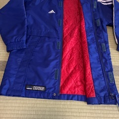 150サイズ　adidas  薄手　ベンチコート　日本代表の画像