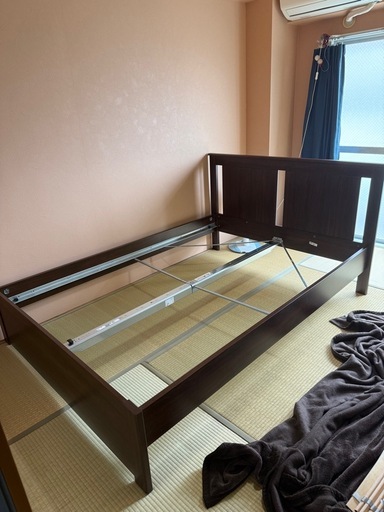 美品⭐︎IKEA ベッドフレーム（ダブルサイズ）＆マットレスセット