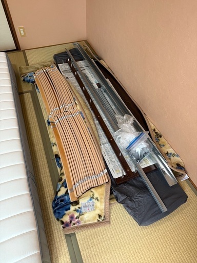 美品⭐︎IKEA ベッドフレーム（ダブルサイズ）＆マットレスセット