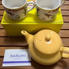 おさるのジョージ　NARUMI ティーポットとカップセットの画像