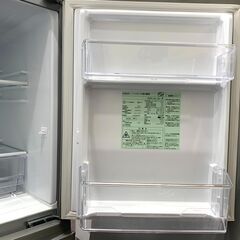 25C483_ジC AQUA アクア ノンフロン2ドア冷凍冷蔵庫 AQR-13J(S) 2020年製 単身 一人暮らし 生活家電 現状品 中古の画像