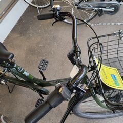 J1638　【リユースのサカイ柏店】 ★店頭にて試乗可★　シティサイクル　グリーン　6段変速　ダイナモライト　26インチ　簡易クリーニング済　 中古自転車 　流山市 中古自転車 松戸市 中古自転車 我孫子市 中古自転車 船橋市 中古自転車 守谷市 中古自転車 取手市 中古自転車の画像