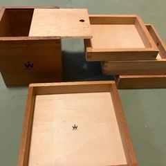 童具館　わくわくトレイ、木箱セットの画像